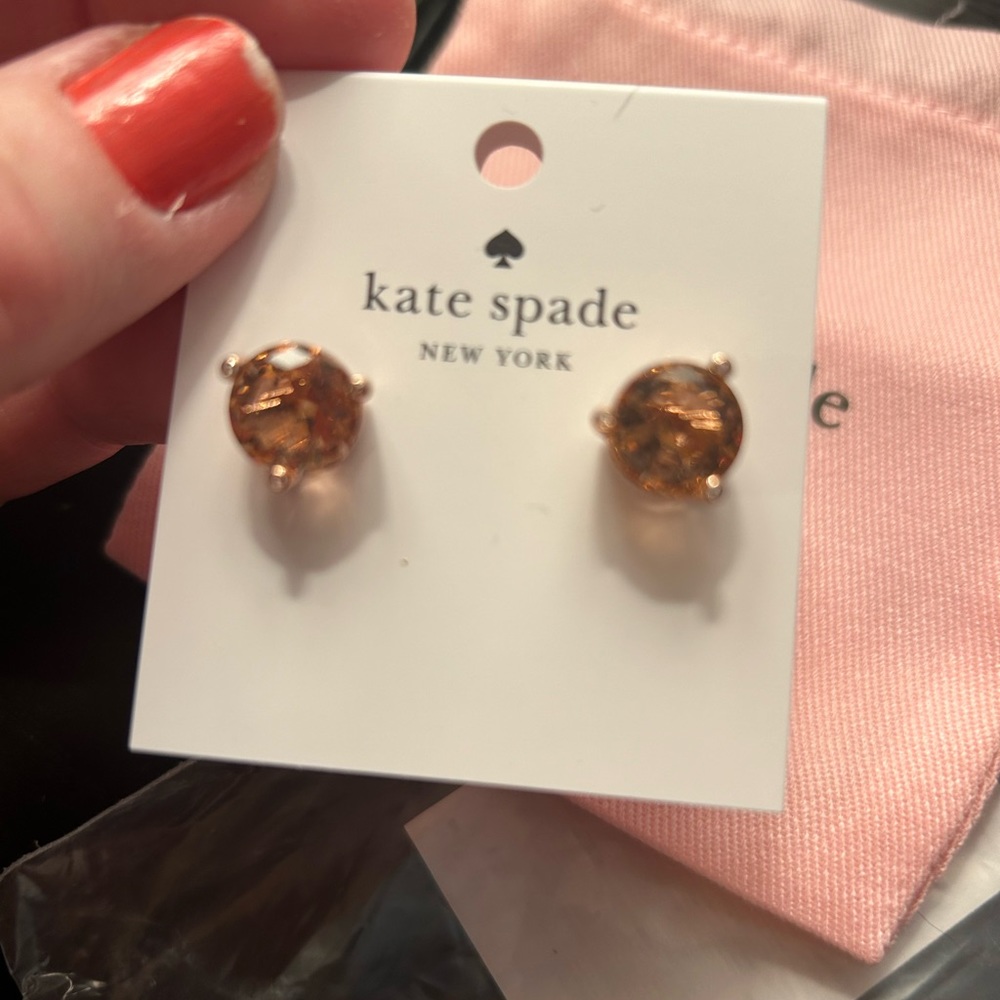 Kate spade rise and shine stud earrings brand new